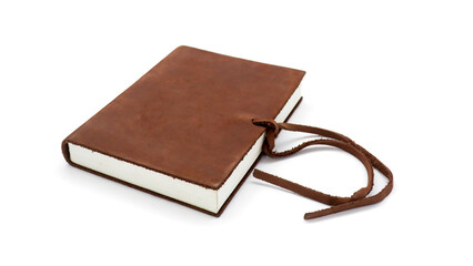 old notebook isolated on white