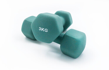 dumbbell isolated on white