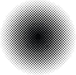Halftone dots circle background. Stock vector