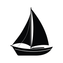 sailing ship isolated on white background