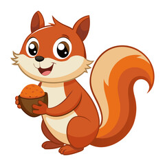 squirrel with acorn