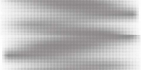 Fun, beautiful, black and white shadows, halftone, retro pop art, funky, urban, colorful comic book. Dotted halftone gradient texture. Vecto disappearing polka dot background.