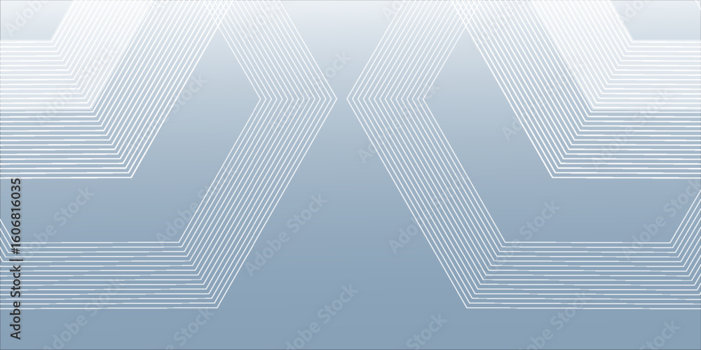 Aufkleber abstract hexagon lines on gray background. geometric stripe line simple. vector.