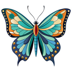 butterfly on a white background