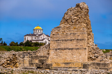 St. Vladimir's Cathedral Sevastopol Chersonesos. Russia.