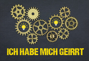 Ich habe mich geirrt	

