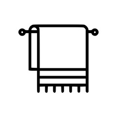 Towel hanging on a rack