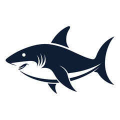 Shark Silhouette Illustration – Ocean Predator Icon