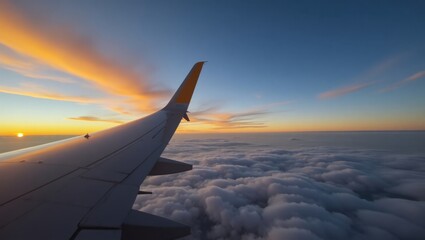 Ala de avión vista desde una ventana durante el vuelo