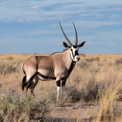 Naklejka premium antelope in the savannah