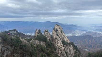 Majestic views of the mountains and skyline