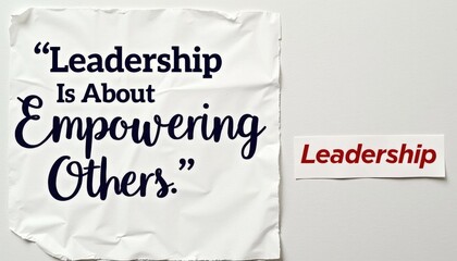 Inspirational Quote About Leadership and Empowering Others