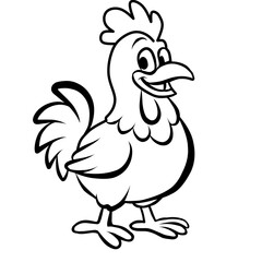 hen and rooster