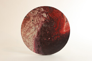 Crimson Eclipse in Abstract Motion