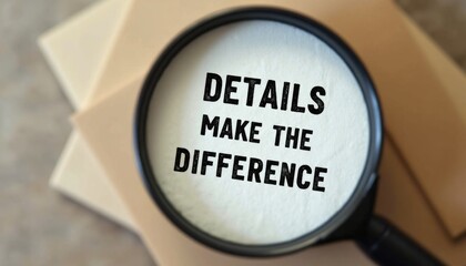 Magnifying Glass Over Text Highlighting Importance of Details