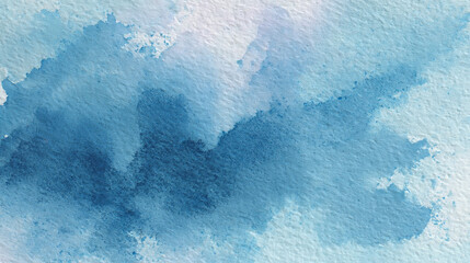 Blue Watercolor Wash: Abstract Texture Background