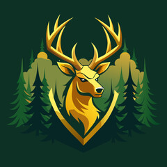 deer in the woods