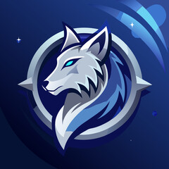 wolf howling at the moon
