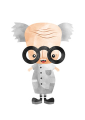 Watercolor Halloween Frankenstein Clip Art