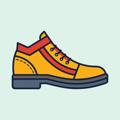 vector illustration of a footwear