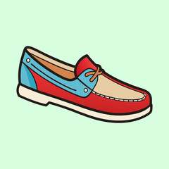 illustration of boat shoes