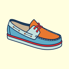 illustration of boat shoes