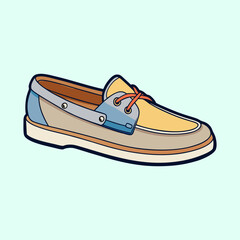 illustration of boat shoes