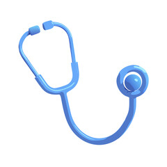 stethoscope on white background