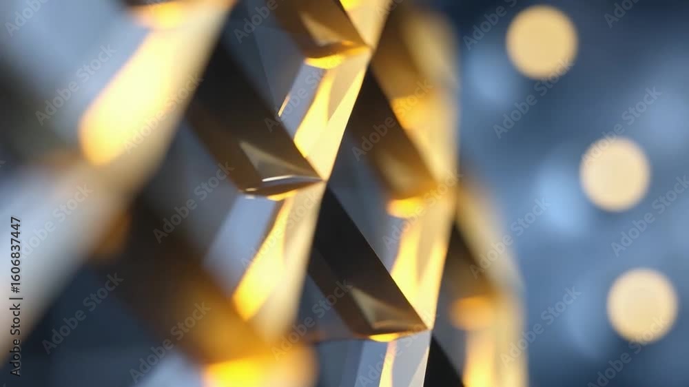 Poster geometric abstract: an artistic, abstract composition with sharp, geometric shapes that play with li