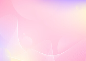 abstract pink gradient background with a wave line