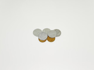 Pile of metallic coins, a visual representation of finance, money, and investment