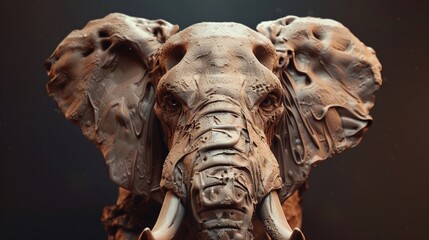 3D render iconA clay sculpture of a legendary hero from a fantasy novel, capturing their heroic essence 3D render