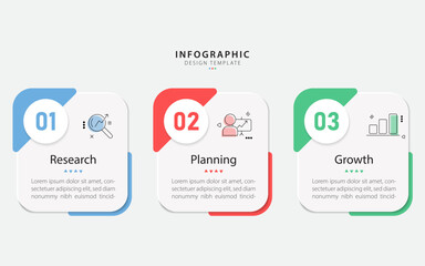 Business infographic template. 3 Step timeline journey. Process diagram, 3 options on white background, Infograph elements vector illustration.