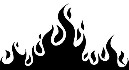 Black Flame Silhouette