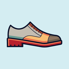 vector illustration of a footwear