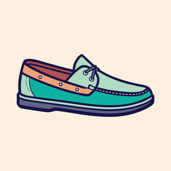 illustration of boat shoes