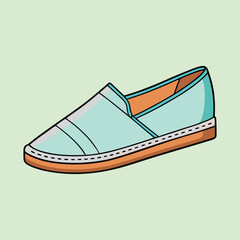 vector illustration of espadrilles