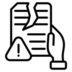 Contract Breach Icon