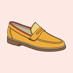 illustration of loafers