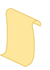 Illustration of an Antique Rolled Scroll