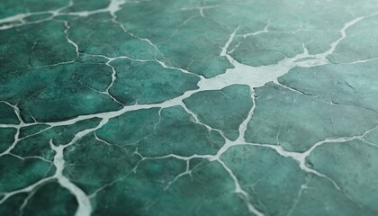 Marble surface with deep blue hue, worn appearance due to cracks and chips. Cracks in abstract pattern add depth and complexity to image. Close-up view of stone texture.