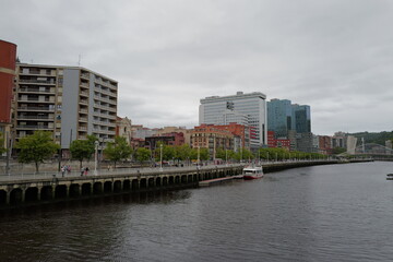 Urbanscape in the city of Bilbao