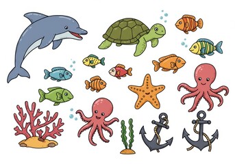Fototapeta premium Doodle Art หรือ Hand-drawn Illustration