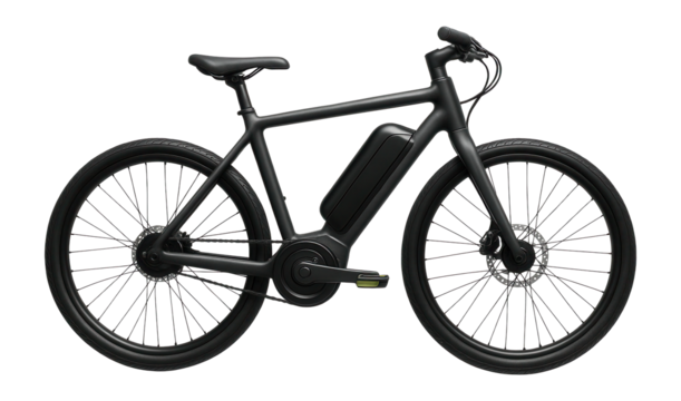 Electric-assist bike with a compact motor and rechargeable battery for eco-friendly commutes