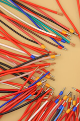 Electrical Insulated Copper Mounting Wires for Electrical Switchboard Assembly. 