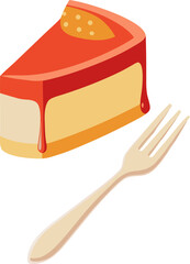 Mini Cheesecake on a Fork