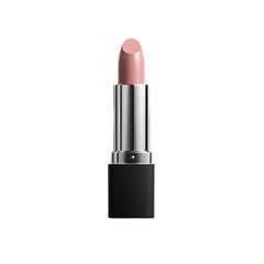 Obraz premium A photograph of a cosmetic lipstick tube mockup isolated against a clean white background showcasing the product in a minimalist studio style composition