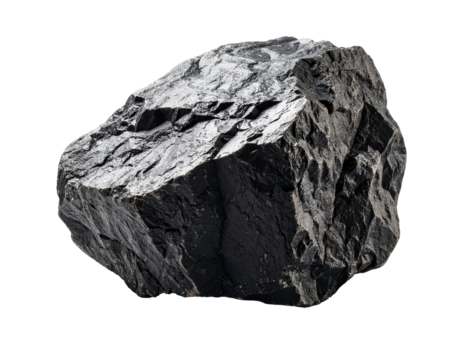 Rock stone isolated on a transparent background.