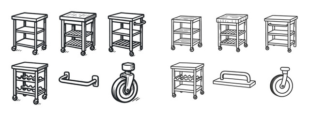Kitchen Cart Icons