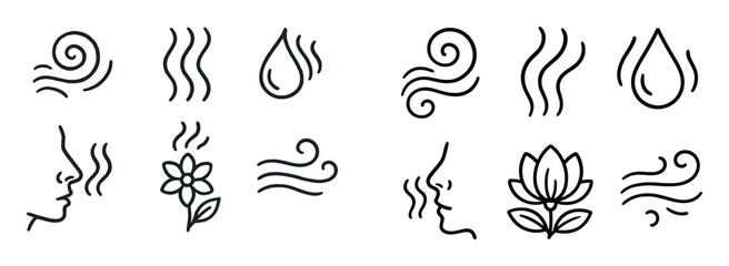 Hand-drawn Magnolia Icons